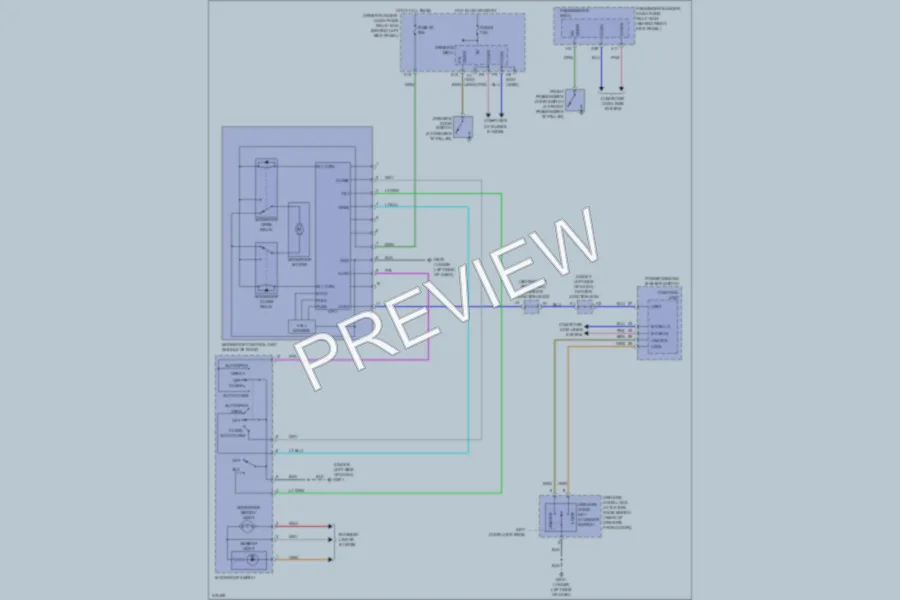 2009 Honda Accord Power Top Sunroof wiring diagram preview
