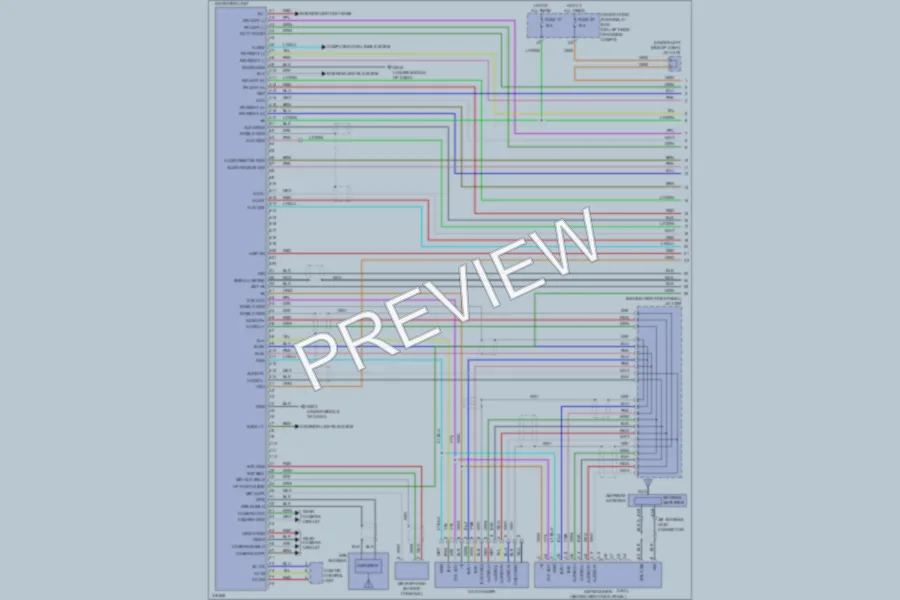 2009 Honda CRV Navigation wiring diagram preview