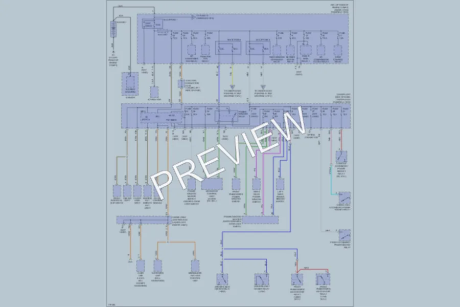 2009 Honda CRV Power Distribution wiring diagram preview