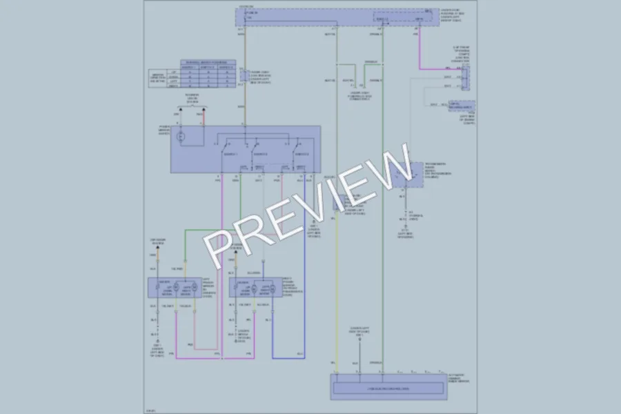 2009 Honda CRV Power Mirrors wiring diagram preview