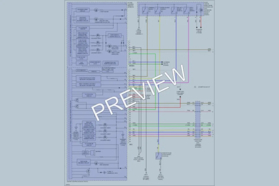 2009 Honda Civic Instrument Cluster wiring diagram preview