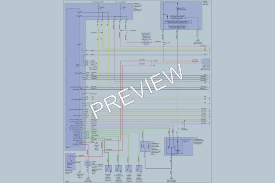 2009 Honda Odyssey Power Door Locks wiring diagram preview