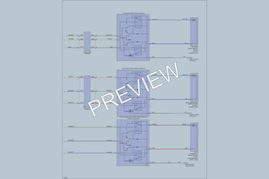 2009 Honda Odyssey Power Windows wiring diagram preview