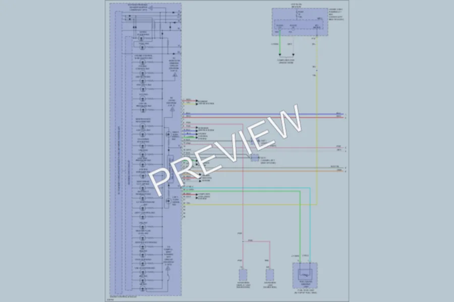 2009 Honda Pilot Instrument Cluster wiring diagram preview