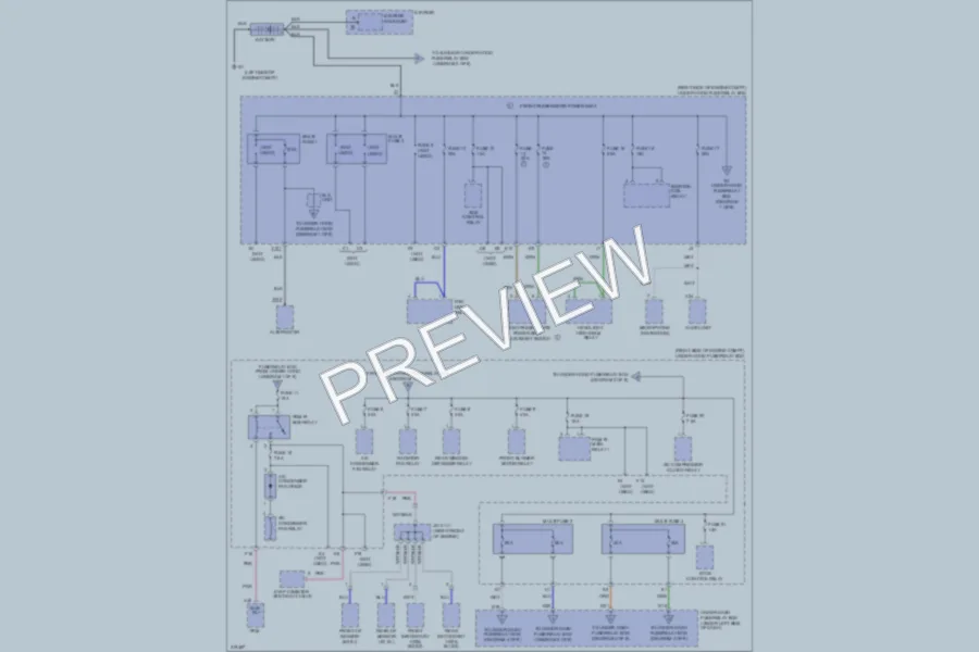 2009 Honda Pilot Power Distribution wiring diagram preview