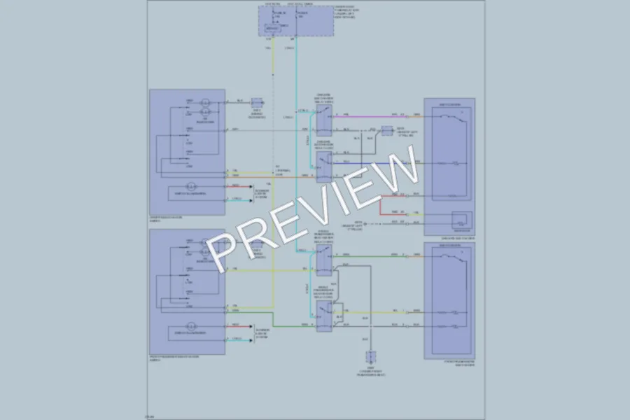 2009 Honda Pilot Power Seats wiring diagram preview