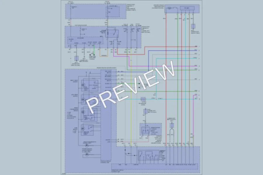 2009 Honda Pilot Power Windows wiring diagram preview