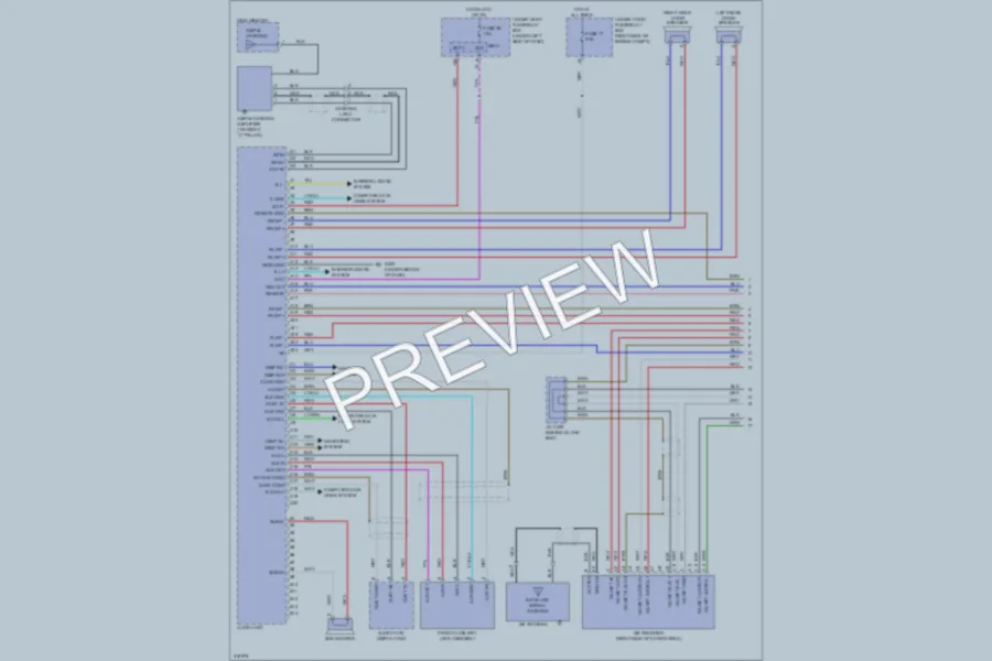 2009 Honda Pilot Radio wiring diagram preview