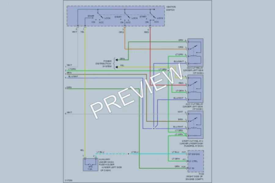 2009 Honda Pilot Starting Charging wiring diagram preview