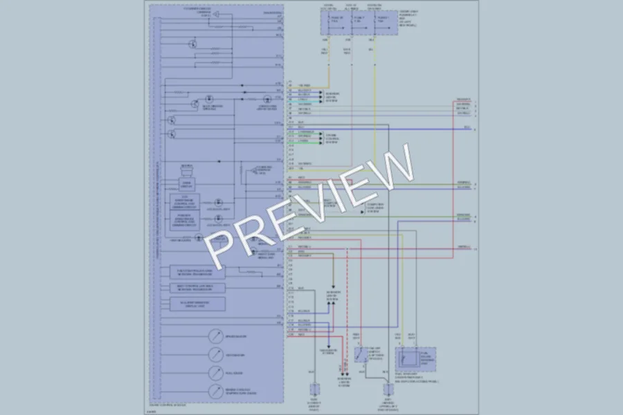 2009 Honda Ridgeline Instrument Cluster wiring diagram preview