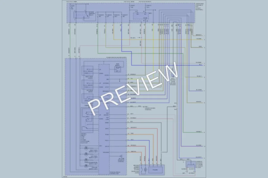 2009 Honda Ridgeline Power Windows wiring diagram preview