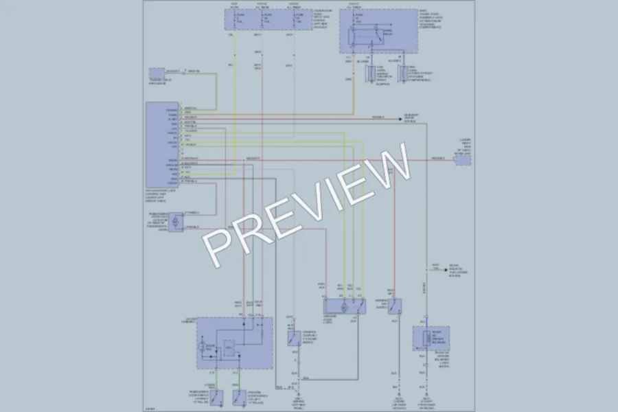 2009 Honda S2000 Power Door Locks wiring diagram preview