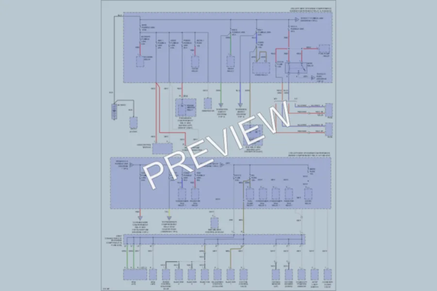 2009 Hyundai Accent Power Distribution wiring diagram preview