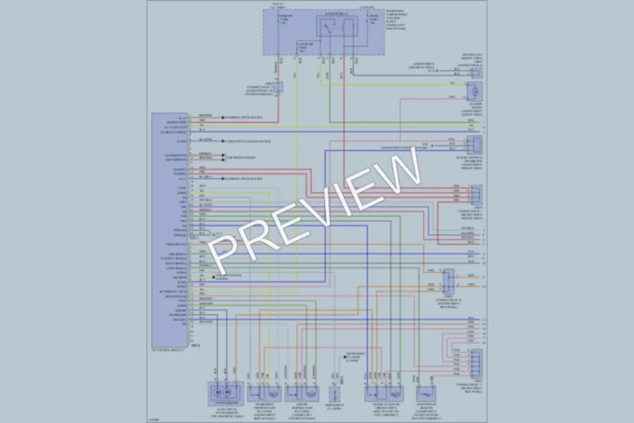 2009 Hyundai Azera Air Conditioning wiring diagram preview
