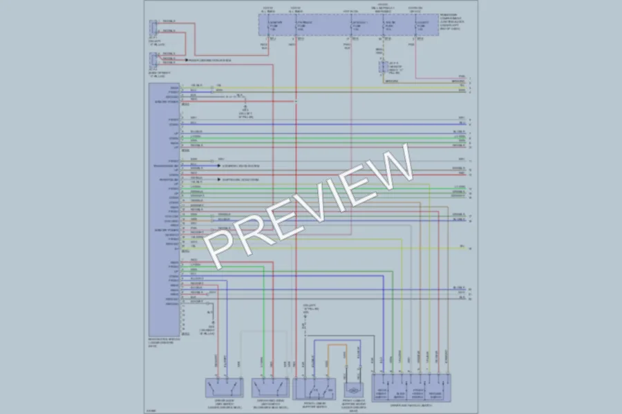 2009 Hyundai Azera Memory Systems wiring diagram preview