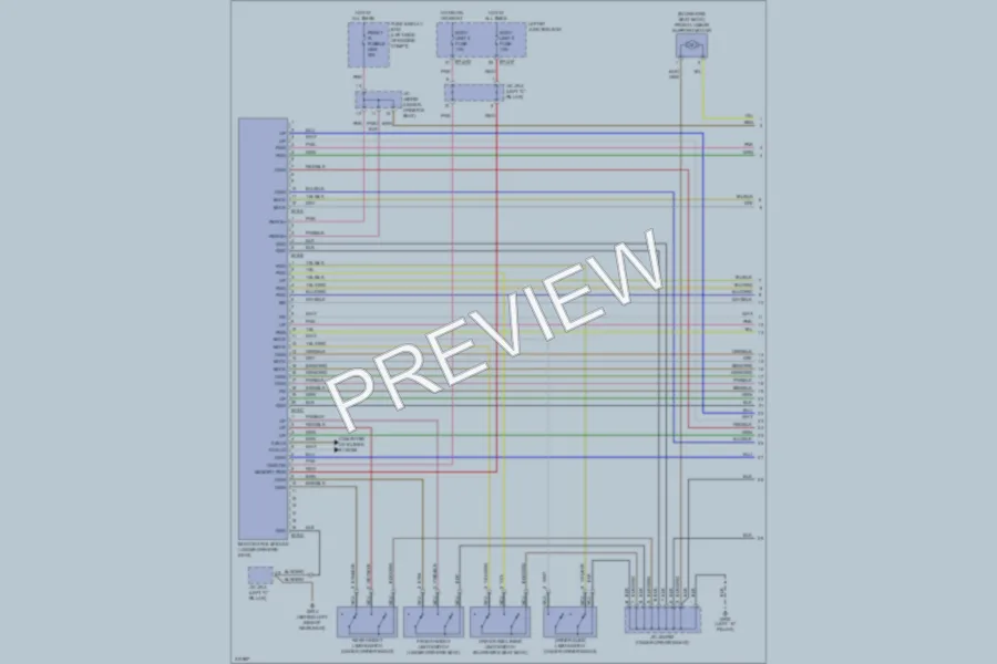 2009 Hyundai Genesis Memory Systems wiring diagram preview