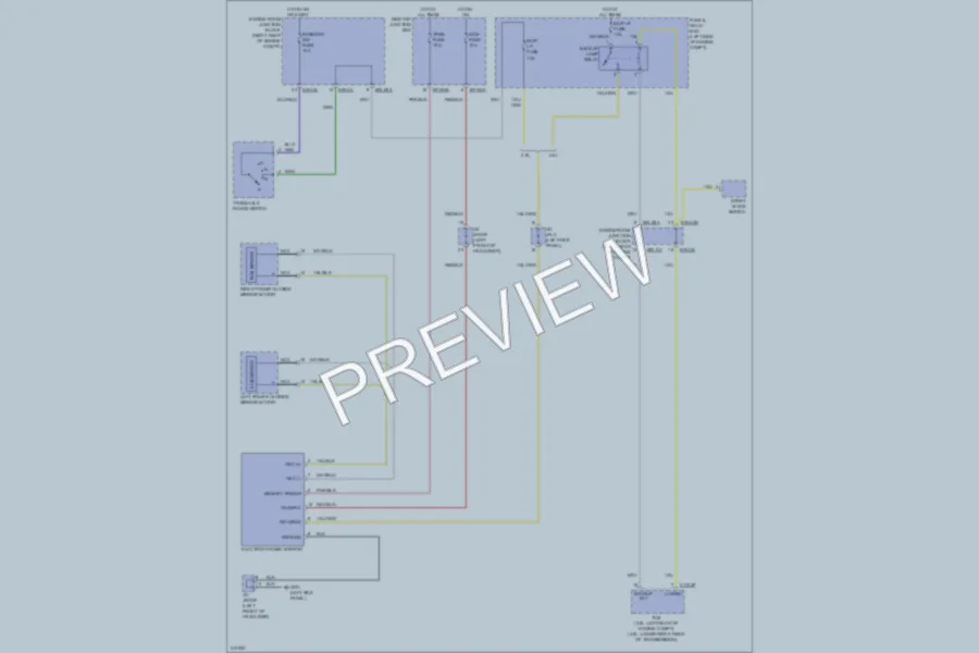 2009 Hyundai Genesis Power Mirrors wiring diagram preview
