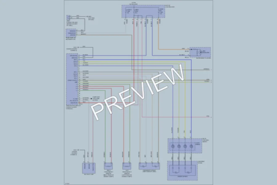 2009 Hyundai Genesis Supplemental Restraints wiring diagram preview