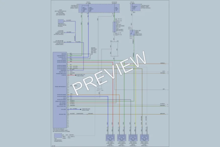 2009 Hyundai SantaFe Anti Lock Brakes wiring diagram preview