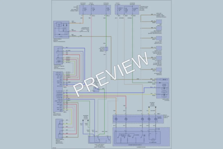2009 Hyundai SantaFe Cruise Control wiring diagram preview