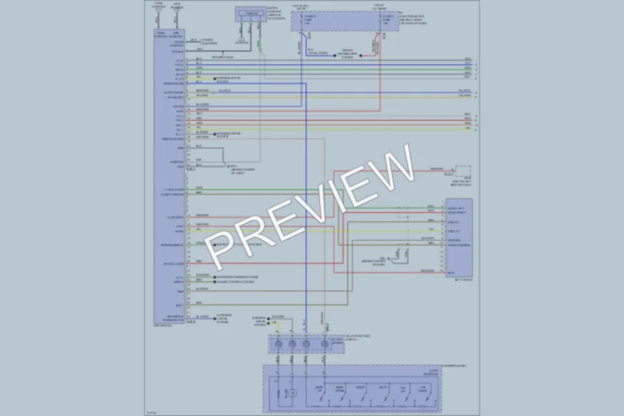 2009 Hyundai SantaFe Navigation wiring diagram preview