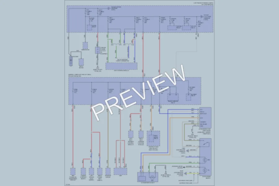 2009 Hyundai SantaFe Power Distribution wiring diagram preview