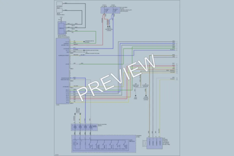 2009 Hyundai SantaFe Radio wiring diagram preview