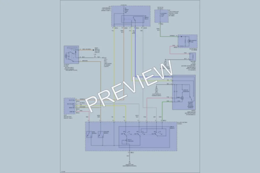2009 Hyundai SantaFe Wiper Washer wiring diagram preview