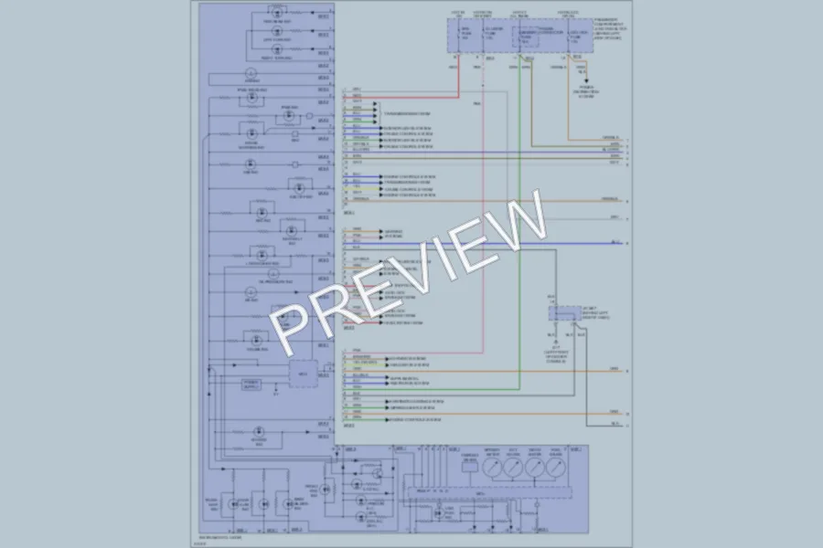 2009 Hyundai Sonata Instrument Cluster wiring diagram preview