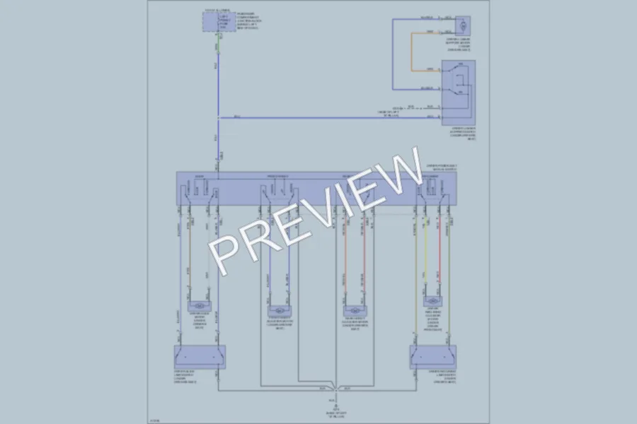 2009 Hyundai Sonata Power Seats wiring diagram preview