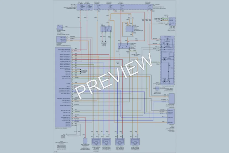 2009 Hyundai Tucson Anti Lock Brakes wiring diagram preview