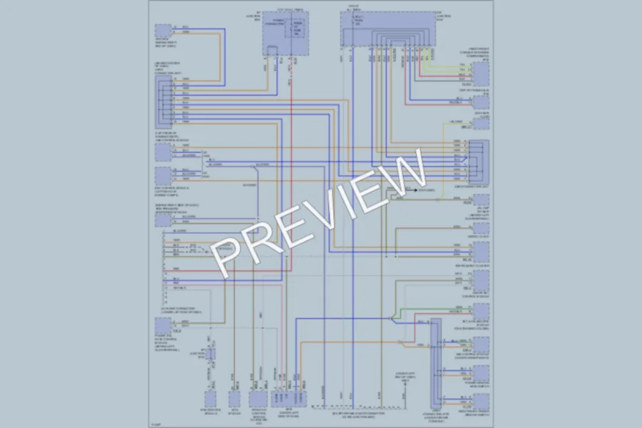 2009 Hyundai Veracruz Computer Data Lines wiring diagram preview