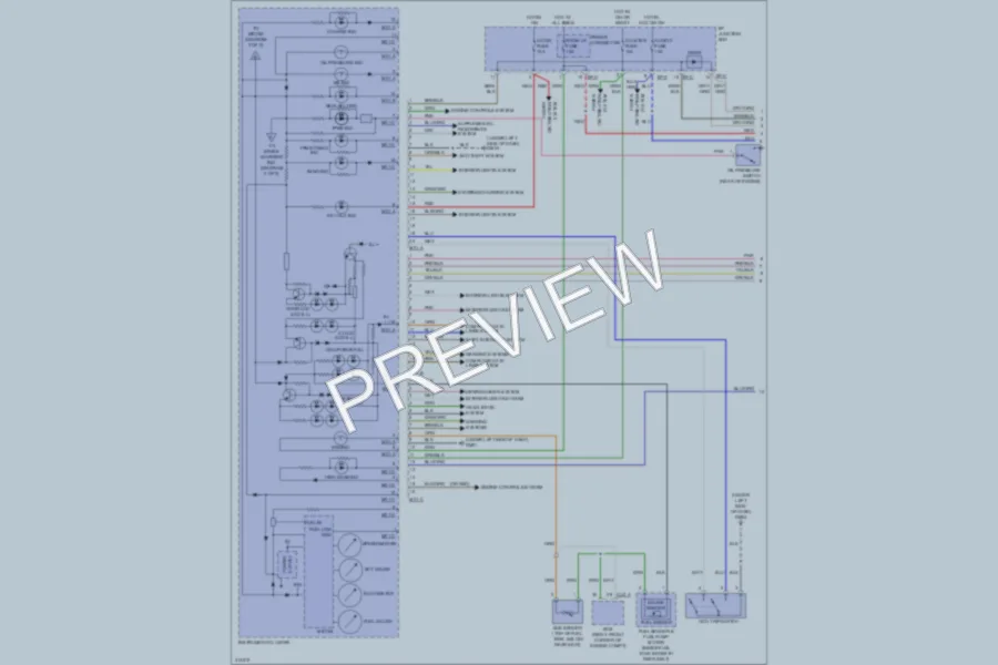2009 Hyundai Veracruz Instrument Cluster wiring diagram preview