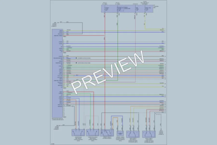 2009 Hyundai Veracruz Memory Systems wiring diagram preview