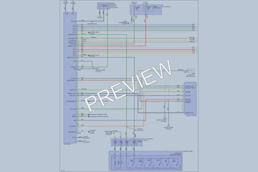 2009 Hyundai Veracruz Navigation wiring diagram preview