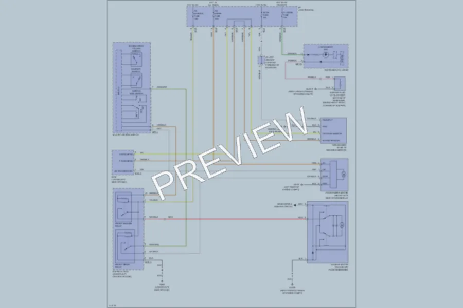 2009 Hyundai Veracruz Wiper Washer wiring diagram preview