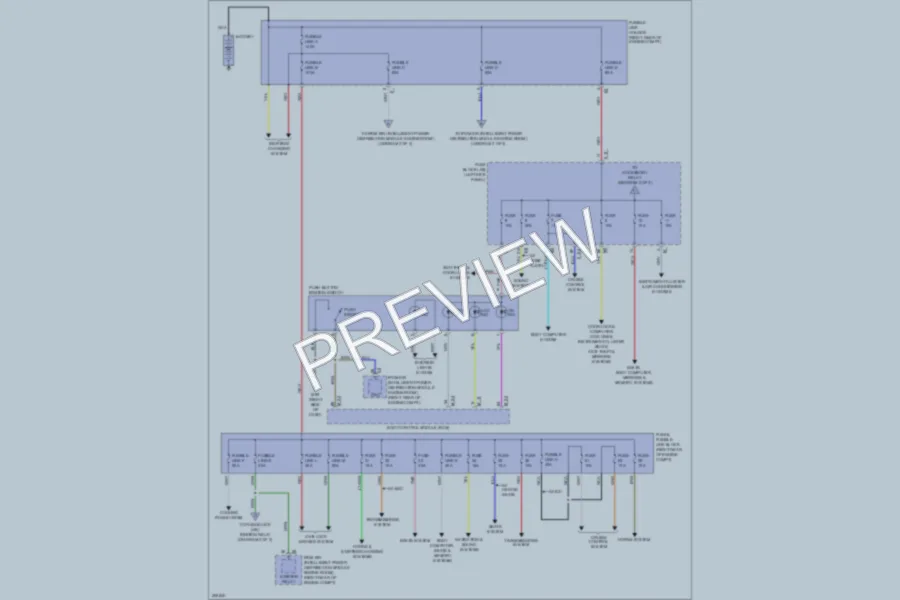 2009 Infiniti EX35 Power Distribution wiring diagram preview