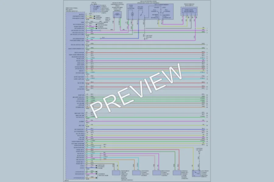 2009 Infiniti EX35 Power Door Locks wiring diagram preview