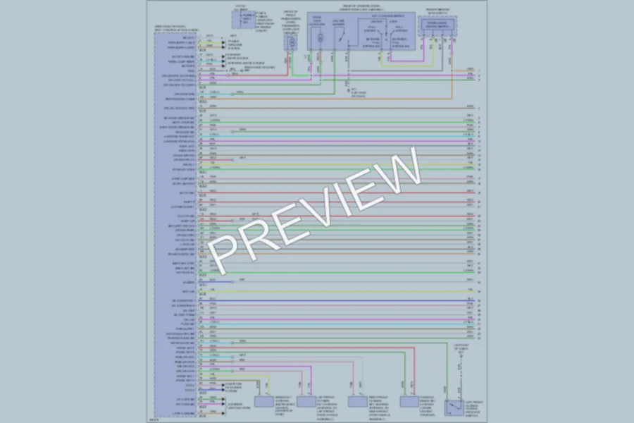 2009 Infiniti FX35 Anti Theft wiring diagram preview