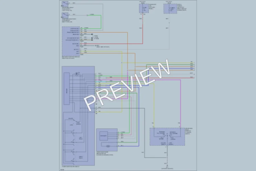 2009 Infiniti FX35 Power Windows wiring diagram preview