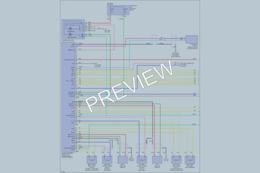 2009 Infiniti FX35 Supplemental Restraints wiring diagram preview
