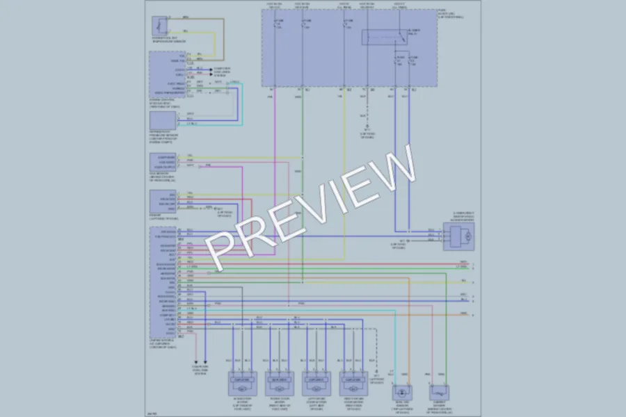 2009 Infiniti FX50 Air Conditioning wiring diagram preview