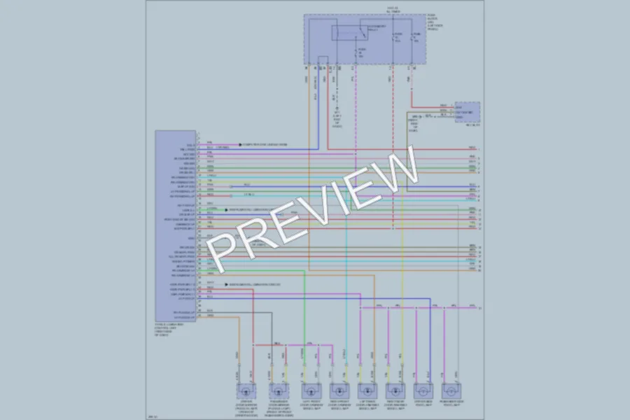 2009 Infiniti FX50 Interior Lights wiring diagram preview