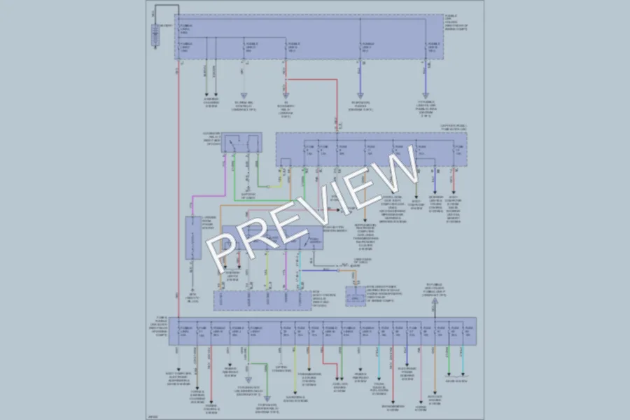 2009 Infiniti FX50 Power Distribution wiring diagram preview