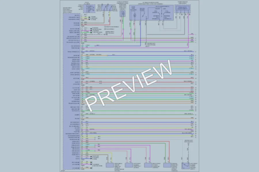 2009 Infiniti G37 Power Door Locks wiring diagram preview