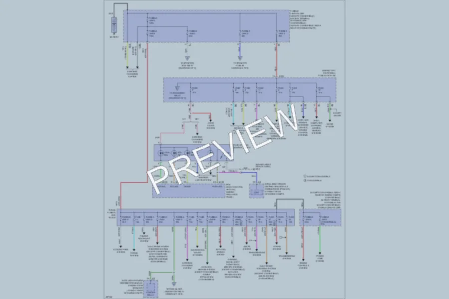 2009 Infiniti G37x Power Distribution wiring diagram preview