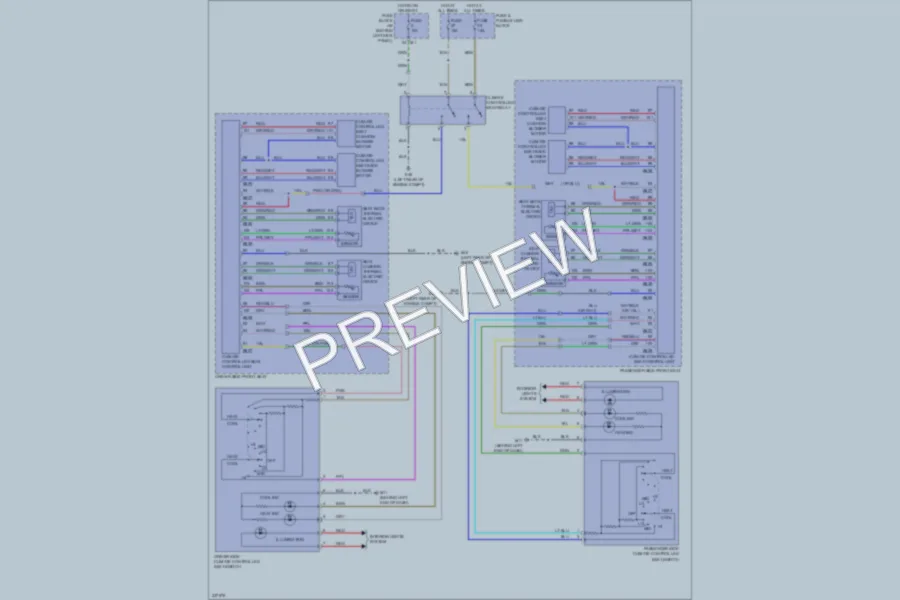 2009 Infiniti G37x Power Seats wiring diagram preview