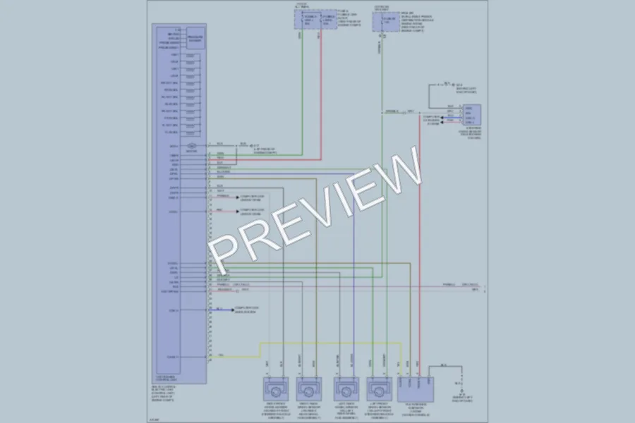 2009 Infiniti M35 Anti Lock Brakes wiring diagram preview