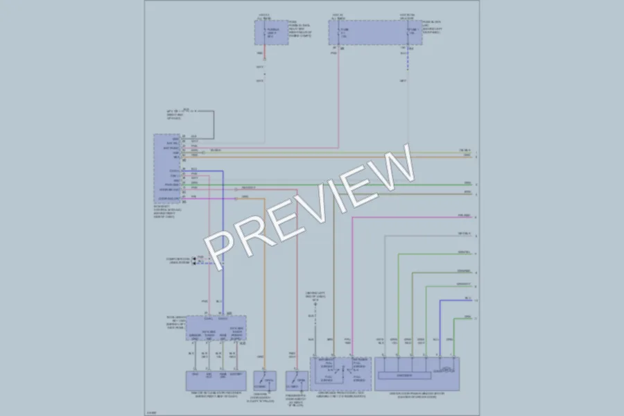 2009 Infiniti M35x Power Windows wiring diagram preview
