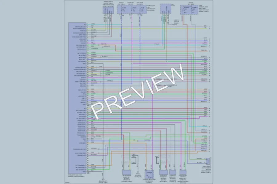 2009 Infiniti M45 Power Door Locks wiring diagram preview
